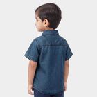 Boys' Blue Casual Shirt, Light Blue, small