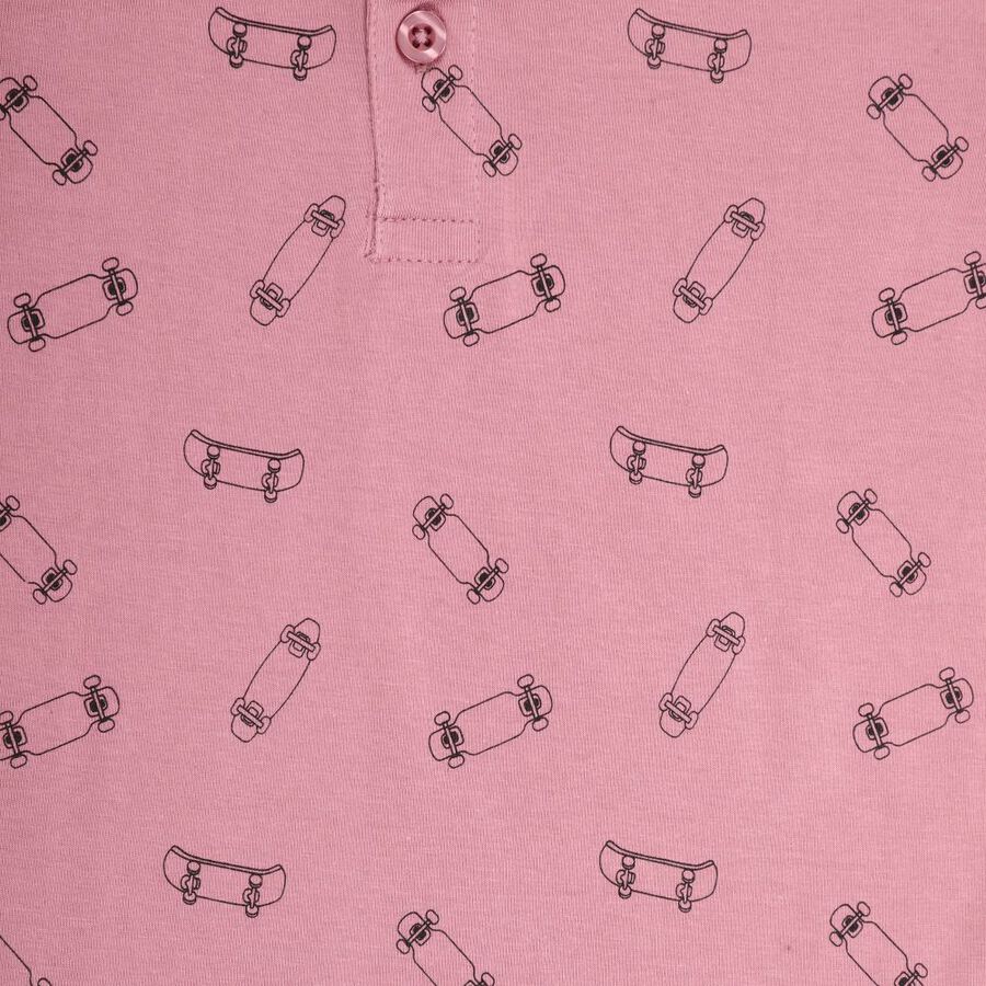 Boys' Cotton Half Sleeves T-Shirt, गुलाबी, large image number null
