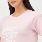 Women's Light Pink Round Neck T-Shirt, Light Pink, small image number null