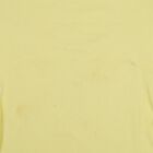 Girls Yellow Cotton Casual T-Shirt, पीला, small