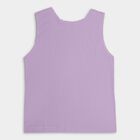Girls' 100% Cotton Vest , Lilac, small image number null