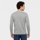 Men Light Grey Crew Neck Regular T-Shirt, हल्का ग्रे, small