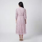 Women's Pink Classic Midi Dress, Pink, small
