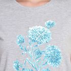 Ladies' 100% Cotton Round Neck T-Shirt , मिश्रित हल्का ग्रे, small image number null