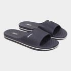 Mens Slider Flip Flops, Navy Blue, small image number null