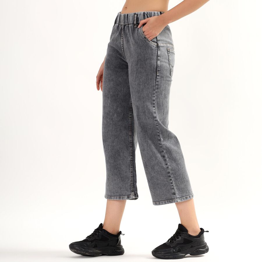 Ladies' High Rise Jeans , Dark Grey, large image number null