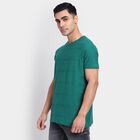 Men's 100% Cotton Round Neck Half Sleeves T-Shirt , Dark Green, small image number null