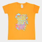 Girls Cotton T-Shirt, Orange, small image number null