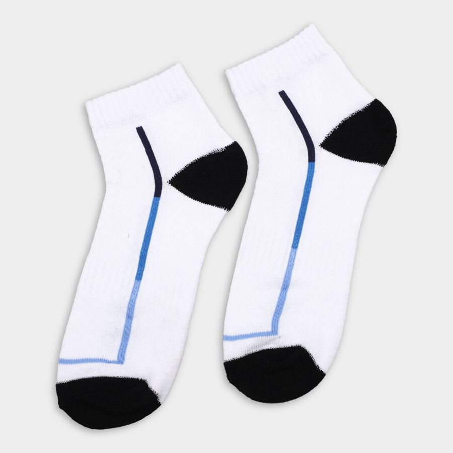 Men's Socks (Pack of 2), White, large
