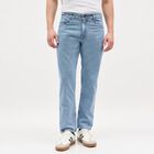 Men's Light Blue Straight Fit Classic Jeans, Light Blue, small