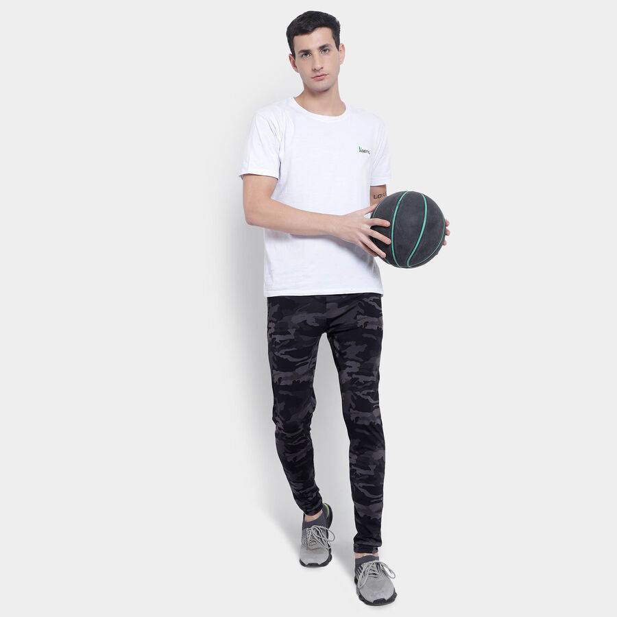 Cut & Sew Track Pants, गहरा ग्रे, large image number null