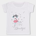 Girls' 100% Cotton T-Shirt , सफ़ेद, small image number null