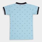 Boys' 100% Cotton Half Sleeves T-Shirt, Light Blue, small image number null