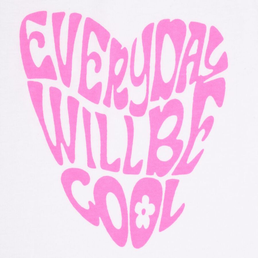 Girls' T-Shirt, सफ़ेद, large image number null