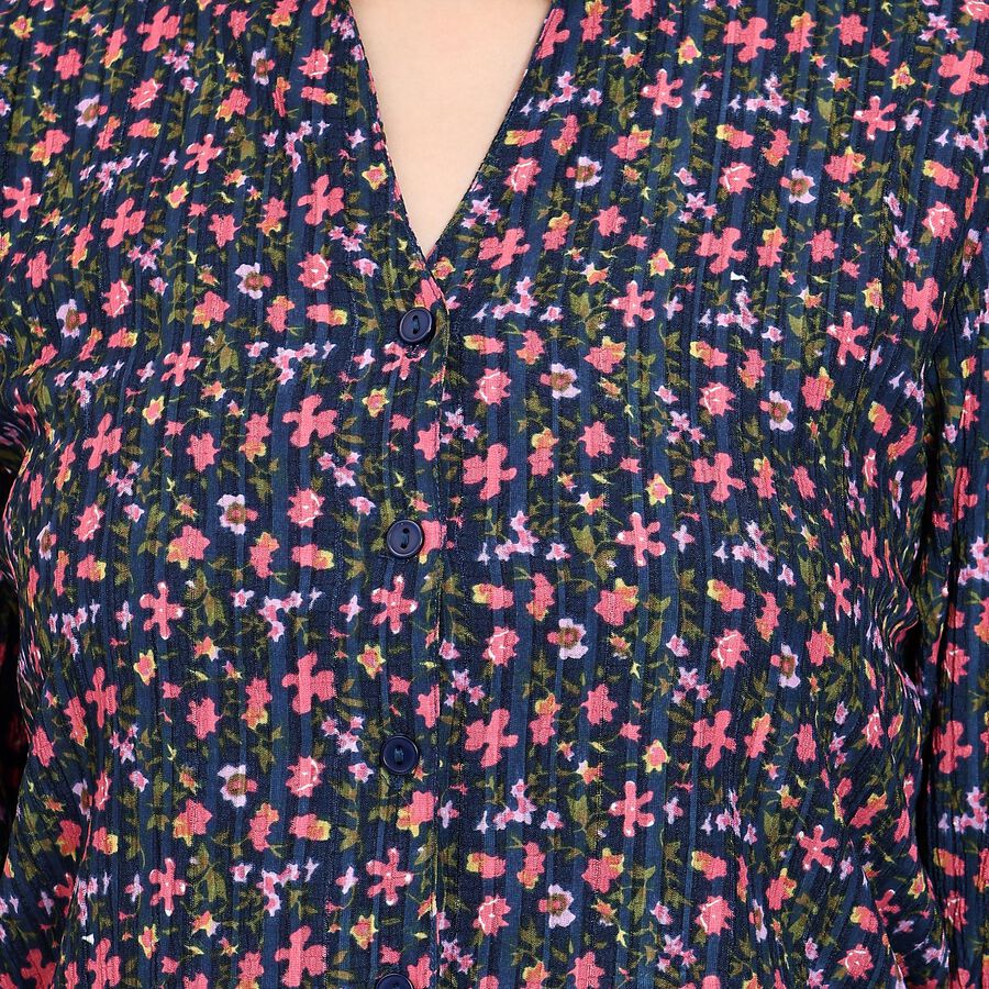 Ladies' Shirt , नेवी ब्लू, large
