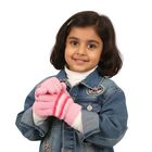 Girls' Gloves, हल्का गुलाबी, small image number null