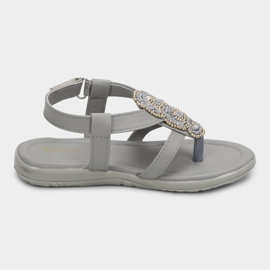 Girls' Sandal, Grey, large image number null