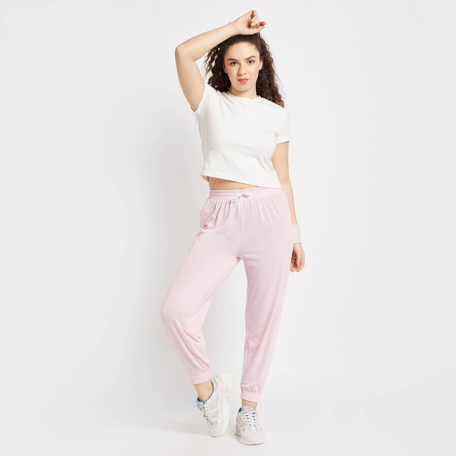 Solid Joggers, हल्का गुलाबी, large image number null