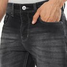 Men's Dark Indigo Slim Fit Five-Pocket Jeans, Dark Grey, small image number null