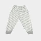 Infants Charcoal Striped Jogger Fit Pyjama, चारकोल, small