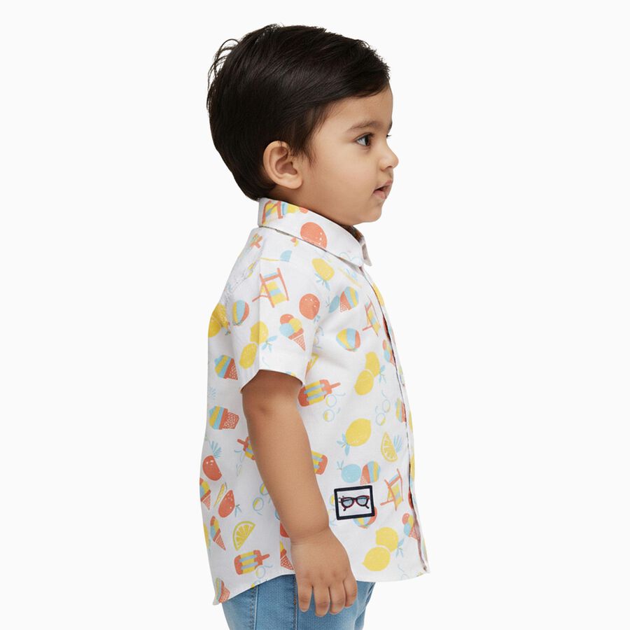 Infants' Shirt, ऑफ व्हाइट, large image number null