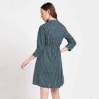 All Over Print Dress, Teal Blue, small image number null