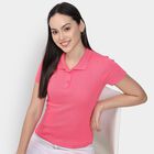 Ladies' Polo T-Shirt , मूँगा (कोरल), small image number null