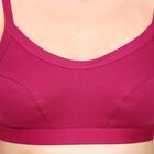 Ladies' 100% Cotton Bra , वाइन, small image number null