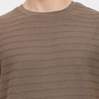 Men's Round Neck Half Sleeves T-Shirt , Khaki, small image number null