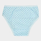 Girls Cotton Printed Panty, Light Blue, small image number null