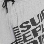 Solid Track Pants, Melange Mid Grey, small image number null