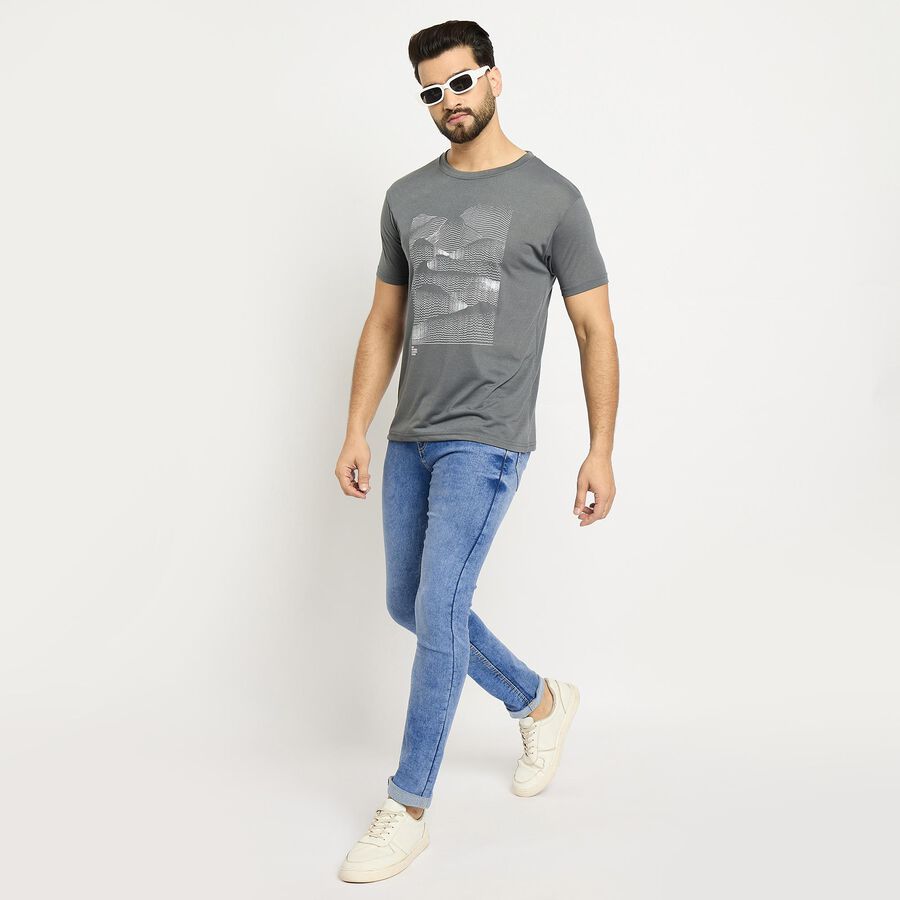 Men's Skinny Jeans, Mid Blue, large image number null