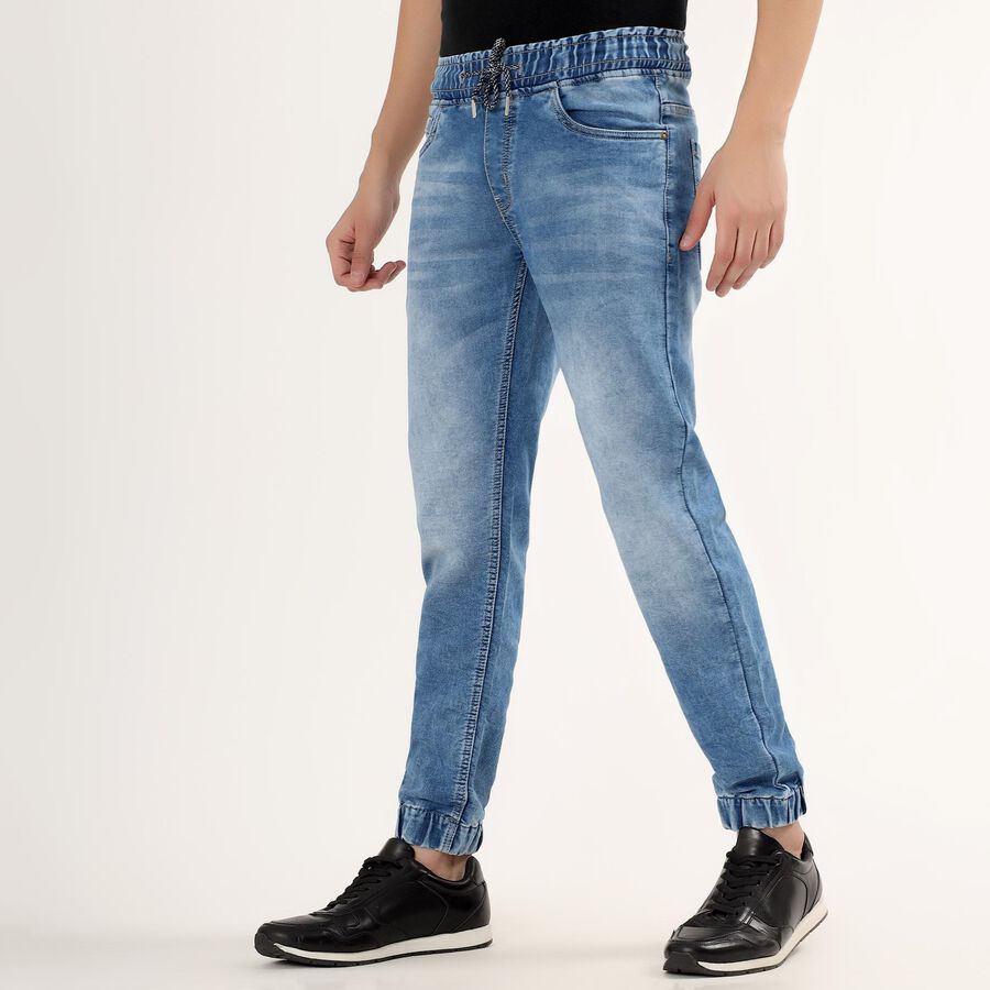 Men's Jogger Slim Fit Jeans , Mid Blue, large image number null