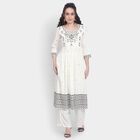 Ladies' Kurta Pyjama Set, Black, small image number null