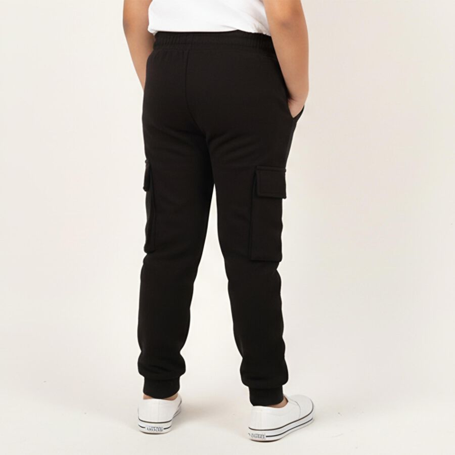 Boys' Winter Pyjama, Black, large image number null