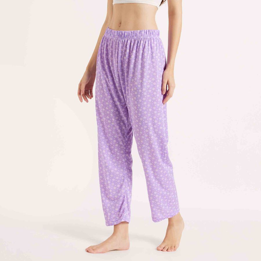 Printed Pyjama, लाइलेक, large image number null