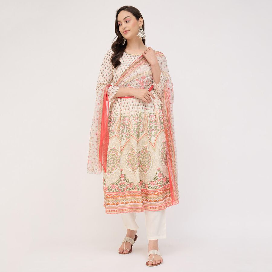 Ladies' Ethnic Set, ऑफ व्हाइट, large image number null