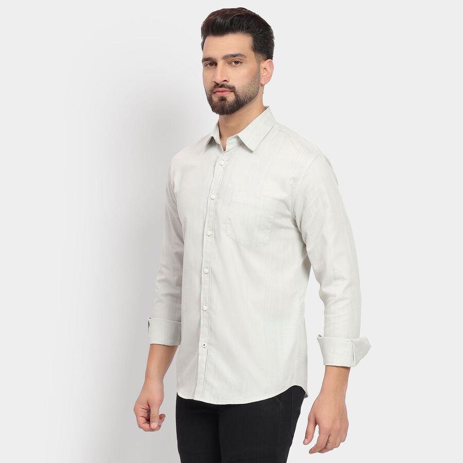 Men's 100% Cotton Casual Shirt, Aqua, large image number null