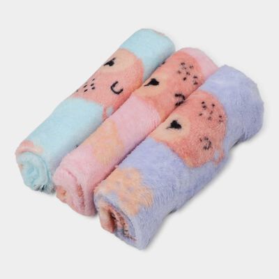 Women's Multi-Color Cartoon Printed Pack of 3 Handkerchief