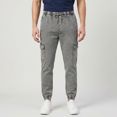 Men's Grey Cargo Jogger