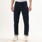 Men's Deep Indigo Slim Fit Five-Pocket Jeans, Dark Blue, small image number null