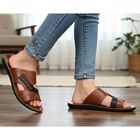 Men's Sandal, भूरा, small