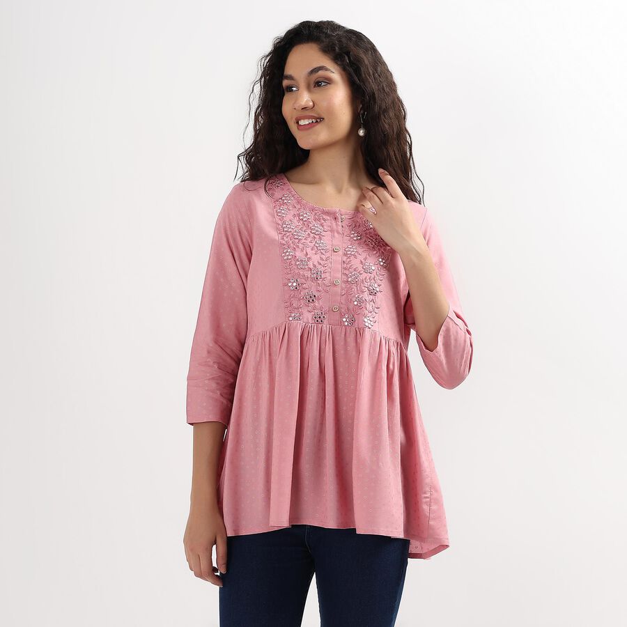 Ladies' Kurti , बैंगनी, large image number null