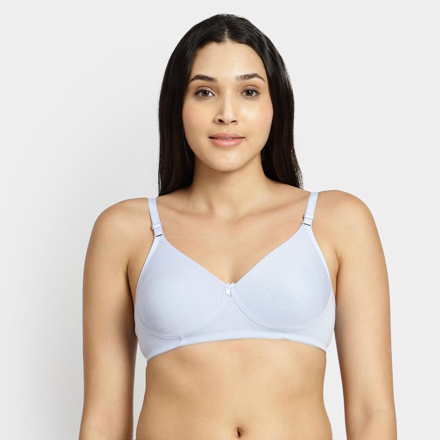 Ladies' Non-Padded Bra, हल्का नीला, large image number null