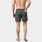 Men's Light Green Relaxed Fit Checked Boxers, Light Green, small