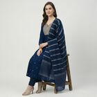 Women's Midnight Navy Classic Ethnic Set, टील ब्लू, small