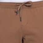 Men's Slim Fit Casual Trousers, भूरा, small image number null
