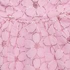 Girls' Light Pink Regular Fit Floral Printed Frock, हल्का गुलाबी, small