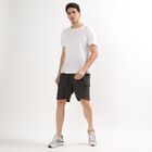 Men's Deep Olive Green Regular Fit Cargo Bermuda Shorts, Dark Green, small image number null