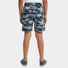 Boys' Light Grey Regular Fit Cotton Bermuda Shorts, Light Grey, small